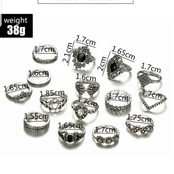 *Taylor* 15 Piece Ring Set - Picture 2 of 7